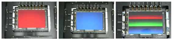 LCD 패널 컬러링 테스트 프로브 유닛 사진