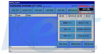 온/오프(F2), 원점복귀.