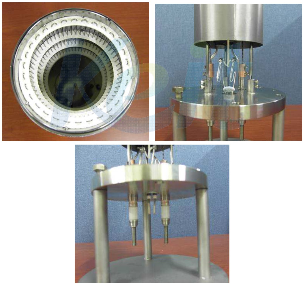 500cc 복사열 가열형 effusion cell 세부 사진