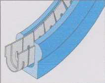 Cantilever Spring Type S-E Seal 단면