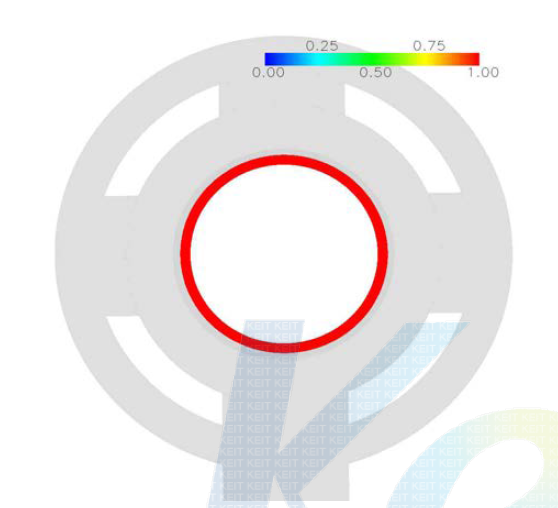 개발모델, hole size 4mm choking(x=0.1864mm)