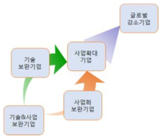 기업역량별 발전 모델