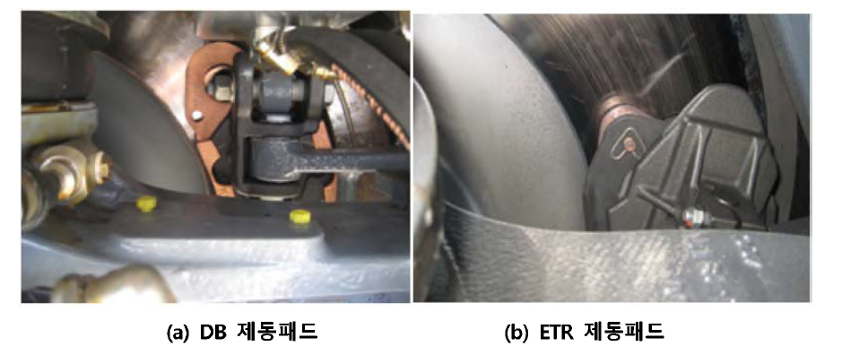 유럽 고속철도차량(DB, ETR)에 적용되는 제동패드