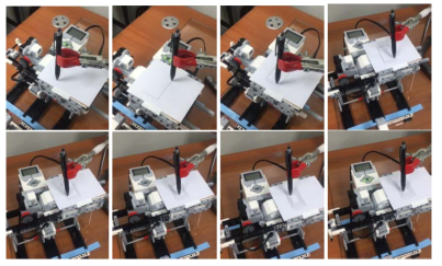 레고 기반 저가형 3D 프린터를 이용한 전극 프린팅 공정 과정