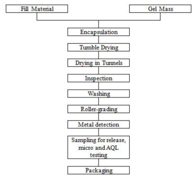 The folowchart for manufacturing of DP for the Phase I clinical study in US