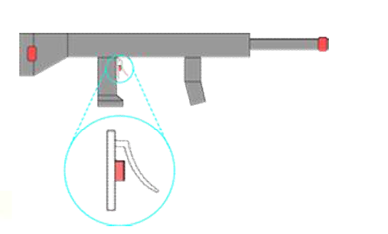 총기류 컨트롤러의 방아쇠로 변형 가능
