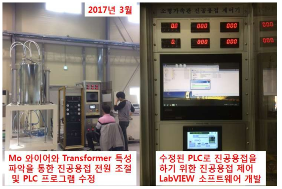 진공용접장치 제어용 PLC 및 LabVIEW 소프트웨어 개발