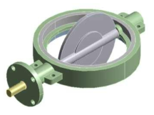 0°버터플라이 밸브 모델