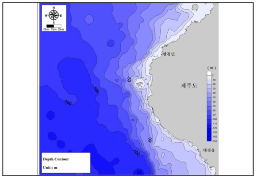 Seabed topology at near target area