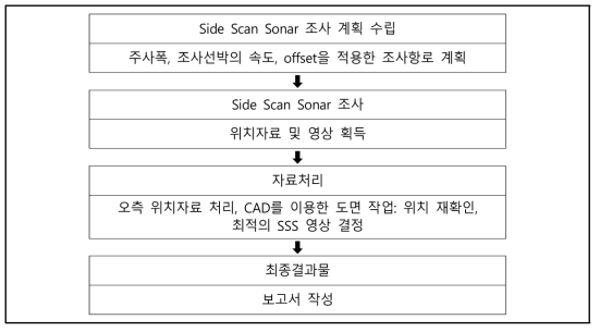 Work flow of interactive sound wave survey device