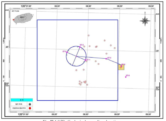 Geological sampling locations