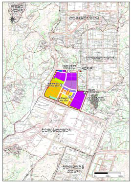산업단지 주변 정온시설 위치도
