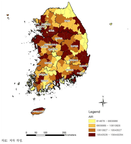 AIR 배출량 현황