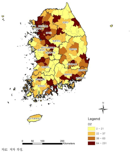 당뇨병 사망자 수(명)