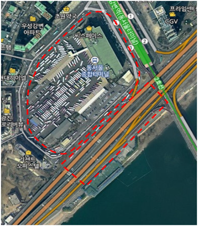 서울 동서울종합터미널 토양오염 예상 부지