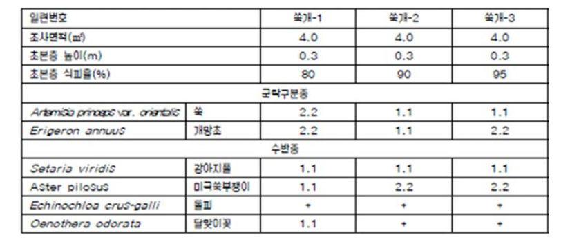 쑥-개망초군락