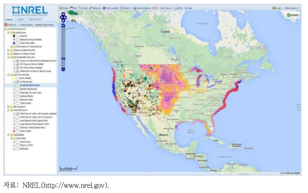 미국 풍력에너지 잠재량