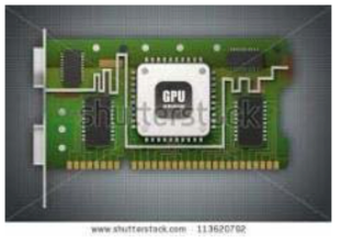 GPU graphic card for parallel processing.
