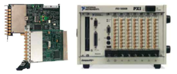 Photo of National Instrument PXI-4472B Board and DAQ