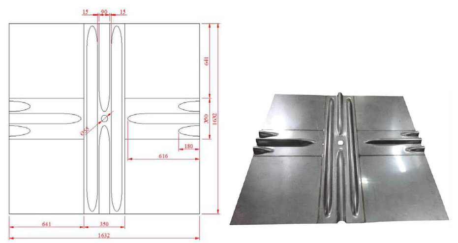 (a) Dimension of corrugation membrane sheet(Primary)