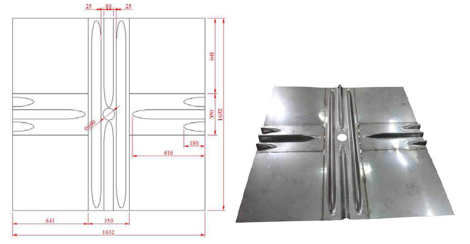 (b) Dimension of corrugation membrane sheet(Secondary)