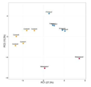 PCA plot for 16S rRNA sequencing data