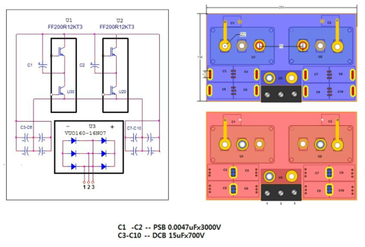 펄스 모듈레이터 충전부 회로 및 PCB