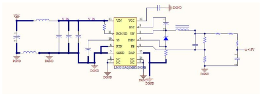 MOSFET 구동을 위한 15V Step-down regulator