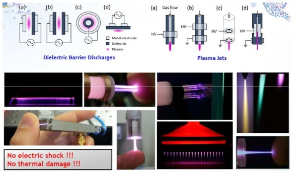 저온 대기압 플라즈마 장치들