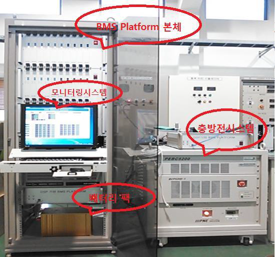 BMS Platform 전체 및 충·방전 시스템 사진