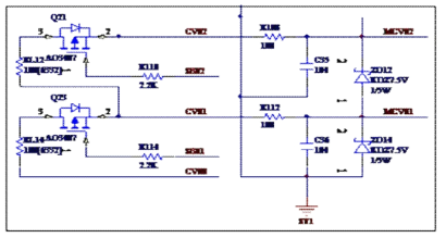 Passive Cell Balancing 회로 / 측정용 필터 회로