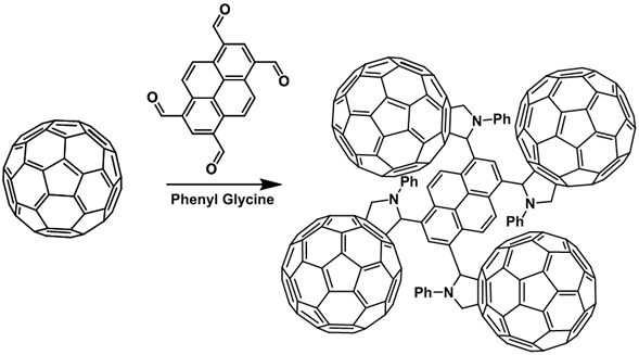 Synthesis of C60 fullerene monomer.