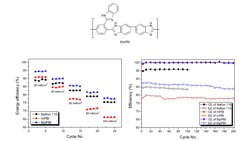 BIpPBI 고분자 전해질 및 VRFB성능평가