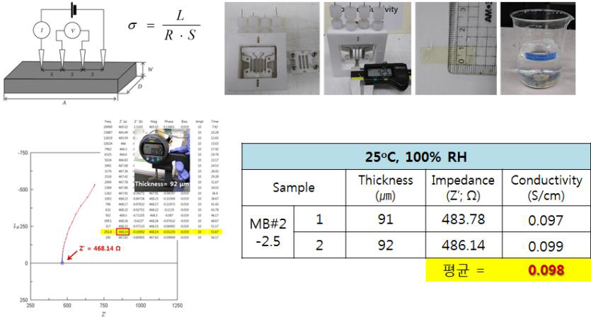 이온전도도 측정 방법 및 결과 정리