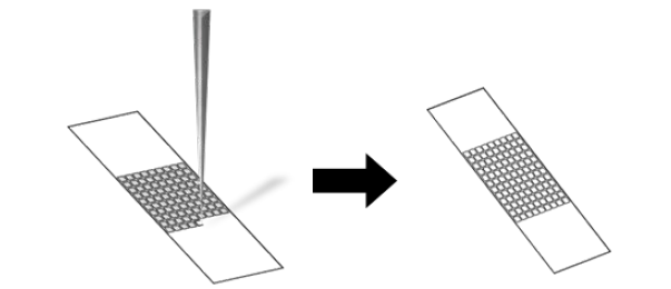 patterning polymeric film as grid-shape by using CNC-milling machine