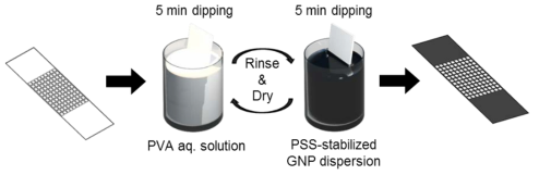 Layer-by-layer assembly for coating GNP on polymer substrate