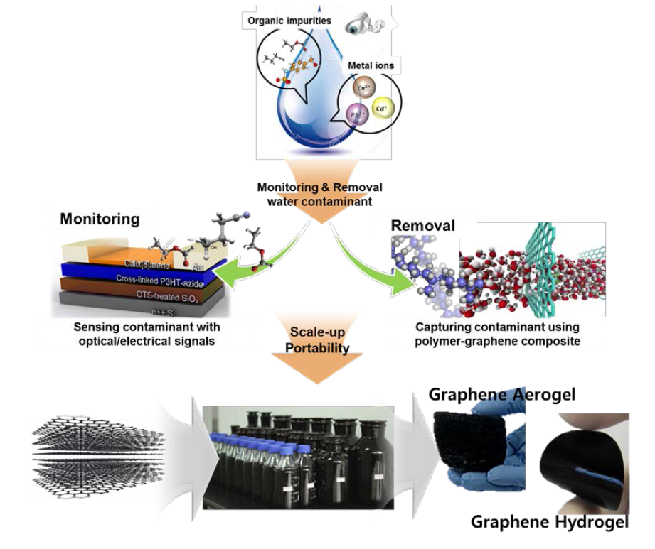 Developing purified, clean water in the UAE using highly-sensitive, polymer-integrated graphene in environmental applications