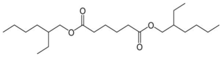 Bis (2-ethylhexyl) adipate의 구조