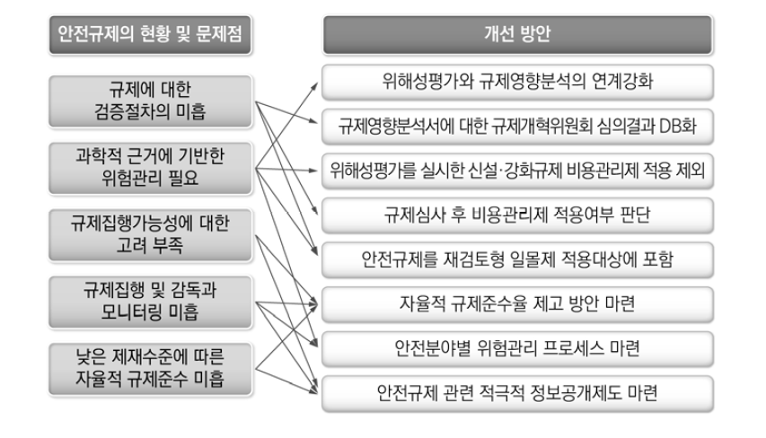 안전규제의 문제점과 개선방안