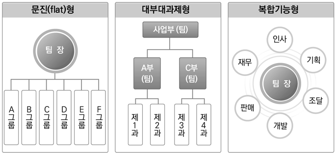 팀제의 대표적인 유형