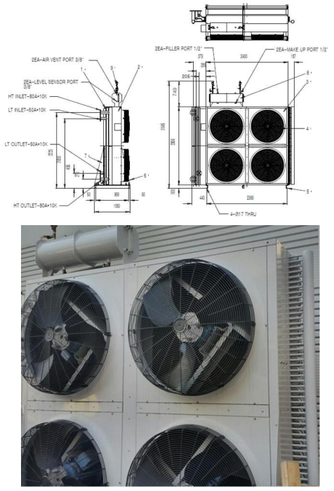 REMOTE RADIATOR 도면 및 사진