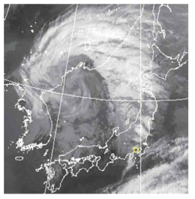 GMS MTSAT-1R infrared image at 1130 JST on April 20, 2006 (JMA).