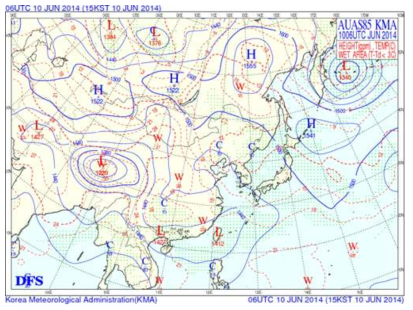 Same as in Fig. 44 but for 850hPa.