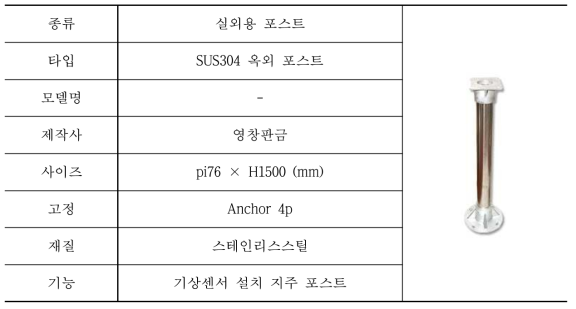 실외용 설치 포스트