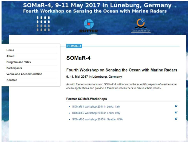 Workshop on Sensing the Ocean with Marine Radars