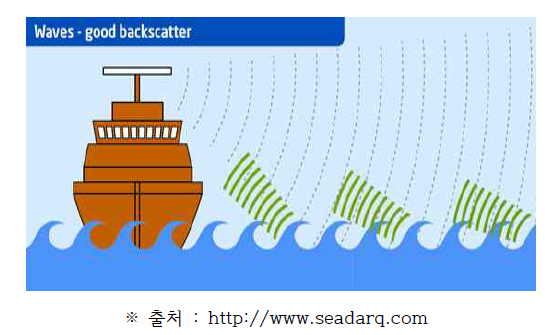 Physical phenomenon of reflected electromagnetic wave from sea clutter