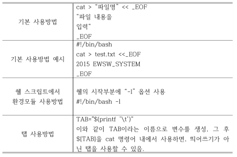 Tips for creation bash script that in the another bash script using cat command