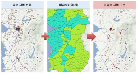 미급수 지역 구분