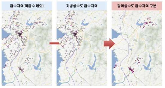 광역상수도 지역 구분