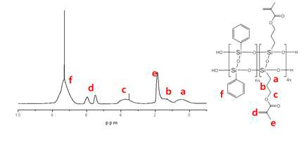 LPMASQ64의 1H NMR 분석결과.